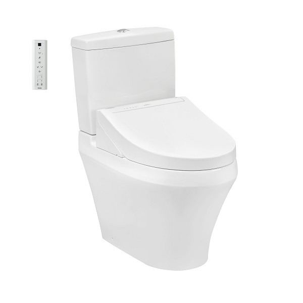 Bàn cầu hai khối kèm nắp rửa điện tử Washlet CS948DW14