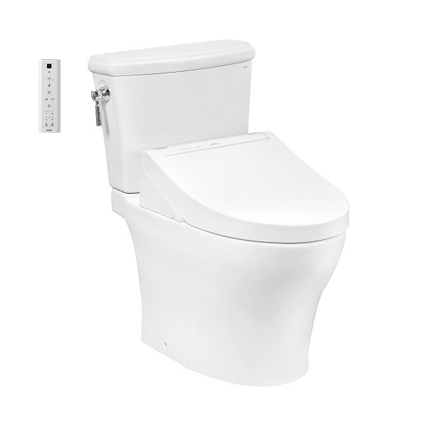 Bàn cầu hai khối kèm nắp rửa điện tử WASHLET dòng CS986GW14