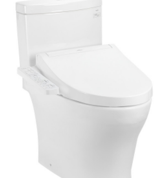 Bàn cầu hai khối kèm nắp rửa điện tử WASHLET dòng C2 CS769CDRW17