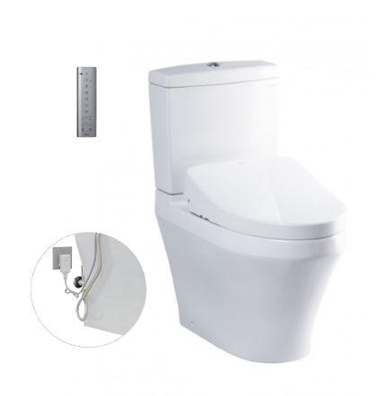 Bàn cầu hai khối kèm nắp rửa điện tử WASHLET dòng S7 CS948DW11