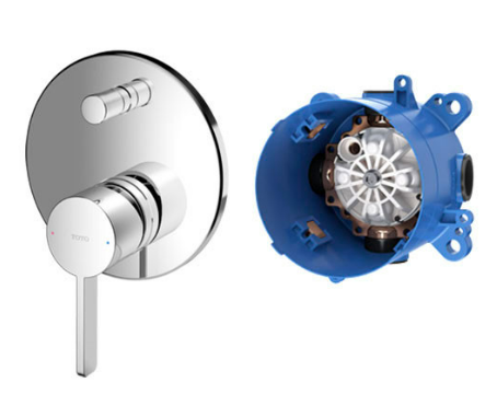 Van gật gù điều chỉnh nóng lạnh GF kèm nút chuyển hướng và phụ kiện âm tường TBG11304VA_TBN01001B