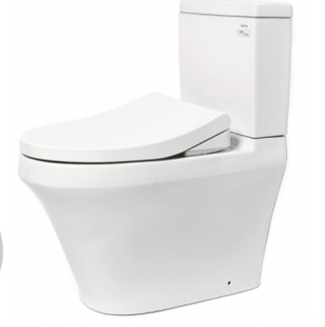 Bàn cầu hai khối, nắp đóng êm kèm vòi rửa nước lạnh TCW1211A ( CS948DE4 )