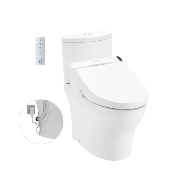 Bàn cầu hai khối kèm nắp rửa điện tử WASHLET - CS838DW6