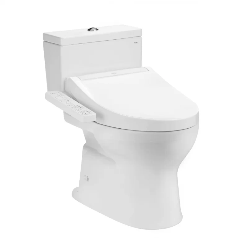 Bàn cầu 2 khối kèm nắp rửa điện tử WASHLET - CS302DW16