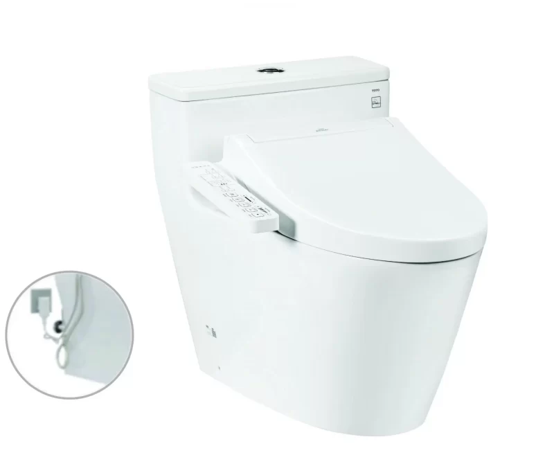 Bàn cầu 1 khối kèm nắp rửa điện tử WASHLET - MS625DW16
