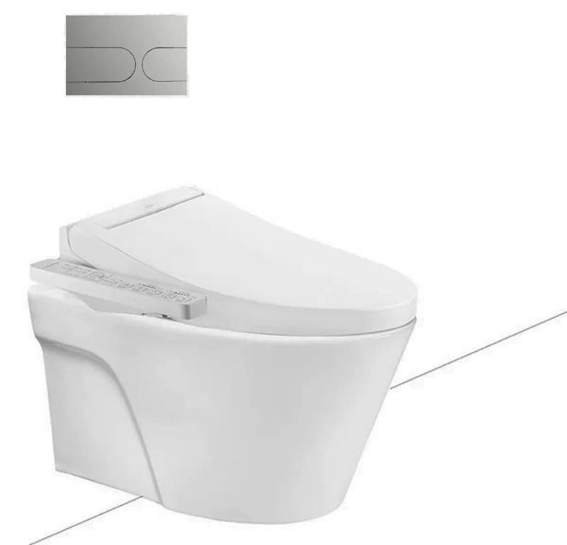 Bàn cầu treo tường kèm nắp rửa điện tử WASHLET - CW822RA TCF23410AAA WH172A MB175M#SS
