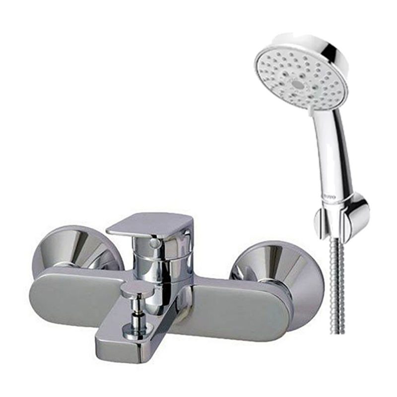 Bộ sen tắm nóng lạnh Bát sen cầm tay dòng L dáng tròn 5 chế độ  TTMR302V TBW03002B