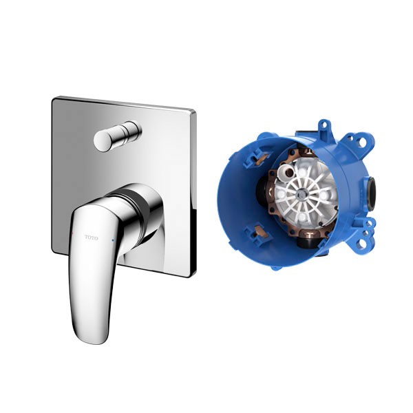 Van gật gù điều chỉnh nóng lạnh GM kèm nút chuyển hướng  và phụ kiện âm tường TBG09304VA/TBN01001B