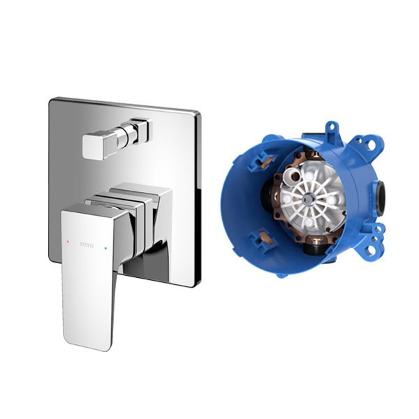 Van gật gù điều chỉnh nóng lạnh GE kèm nút chuyển hướng  và phụ kiện âm tường  TBG07304VA/TBN01001B