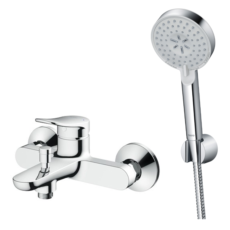 Bộ sen tắm nóng lạnh LF Bát sen cầm tay 3 chế độ TBS04302V/TBW07009A