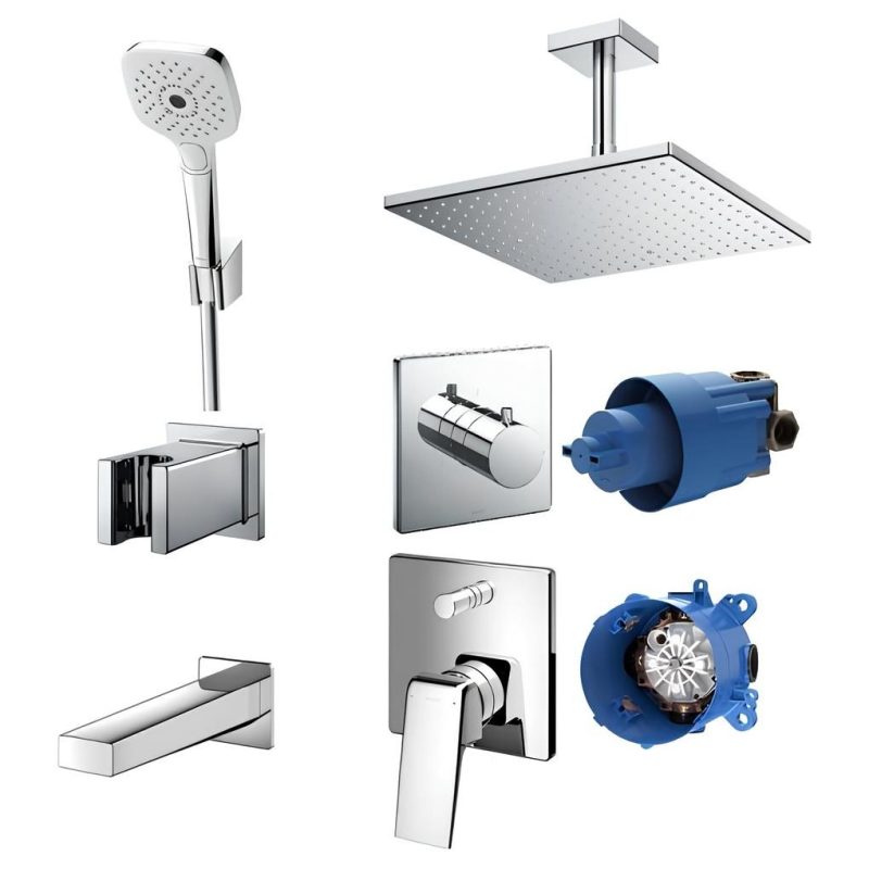 Bộ kết hợp sen âm tường G series dáng vuông