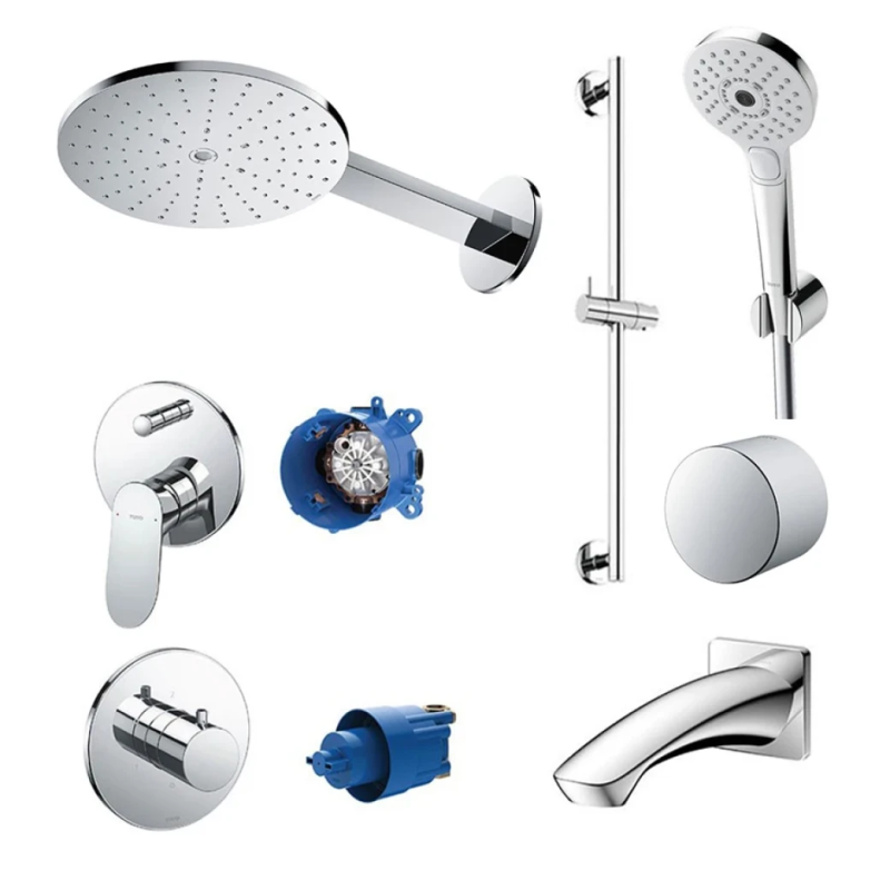 Bộ kết hợp sen âm tường Z series dáng tròn