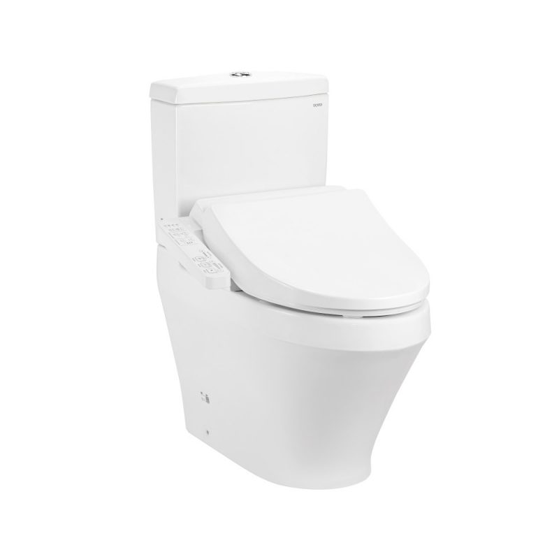 Bàn cầu hai khối kèm nắp rửa điện tử WASHLET dòng C2 cơ bản TCF23710AAA