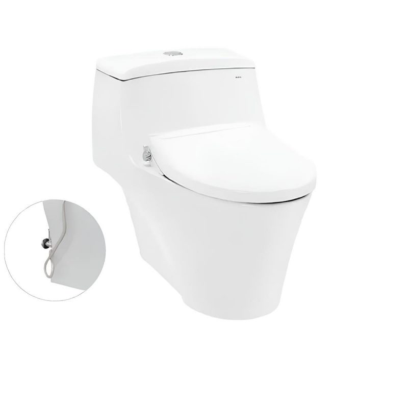 Bồn Cầu 1 Khối Kết Hợp Với Nắp Rửa Cơ Ecowasher