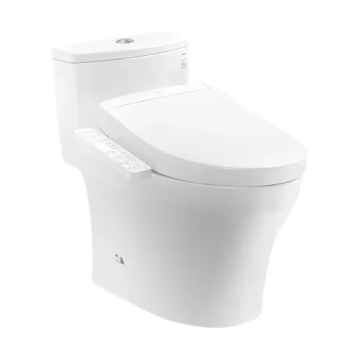 Bàn Cầu 1 Khối Kết Hợp Nắp Rửa Điện Tử WASHLET MS885CDW24#XW Giấu Dây