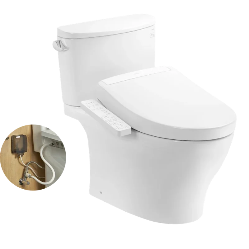 Bàn cầu 2 khối kèm nắp rửa điện tử WASHLET dòng S2 – CS767RW24