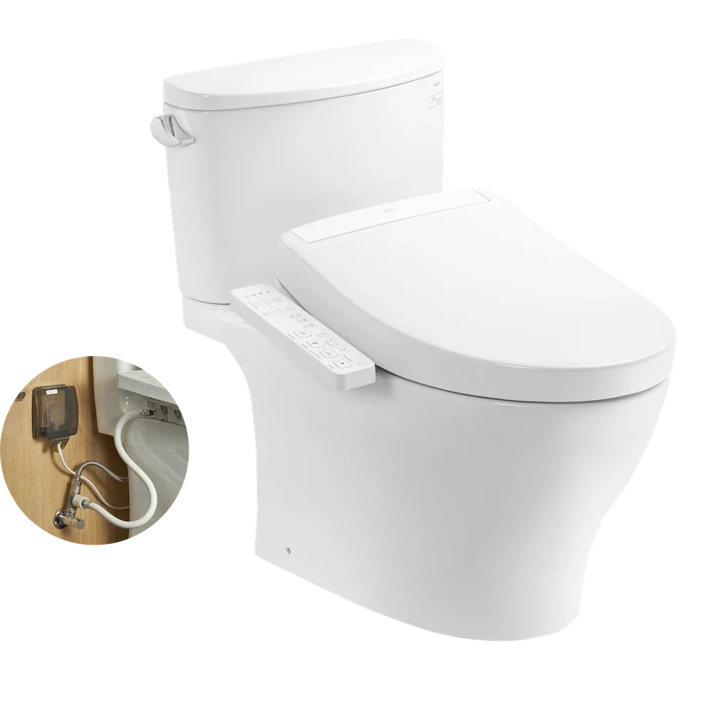 Bàn cầu 2 khối kèm nắp rửa điện tử WASHLET dòng S2 – CS767RW24