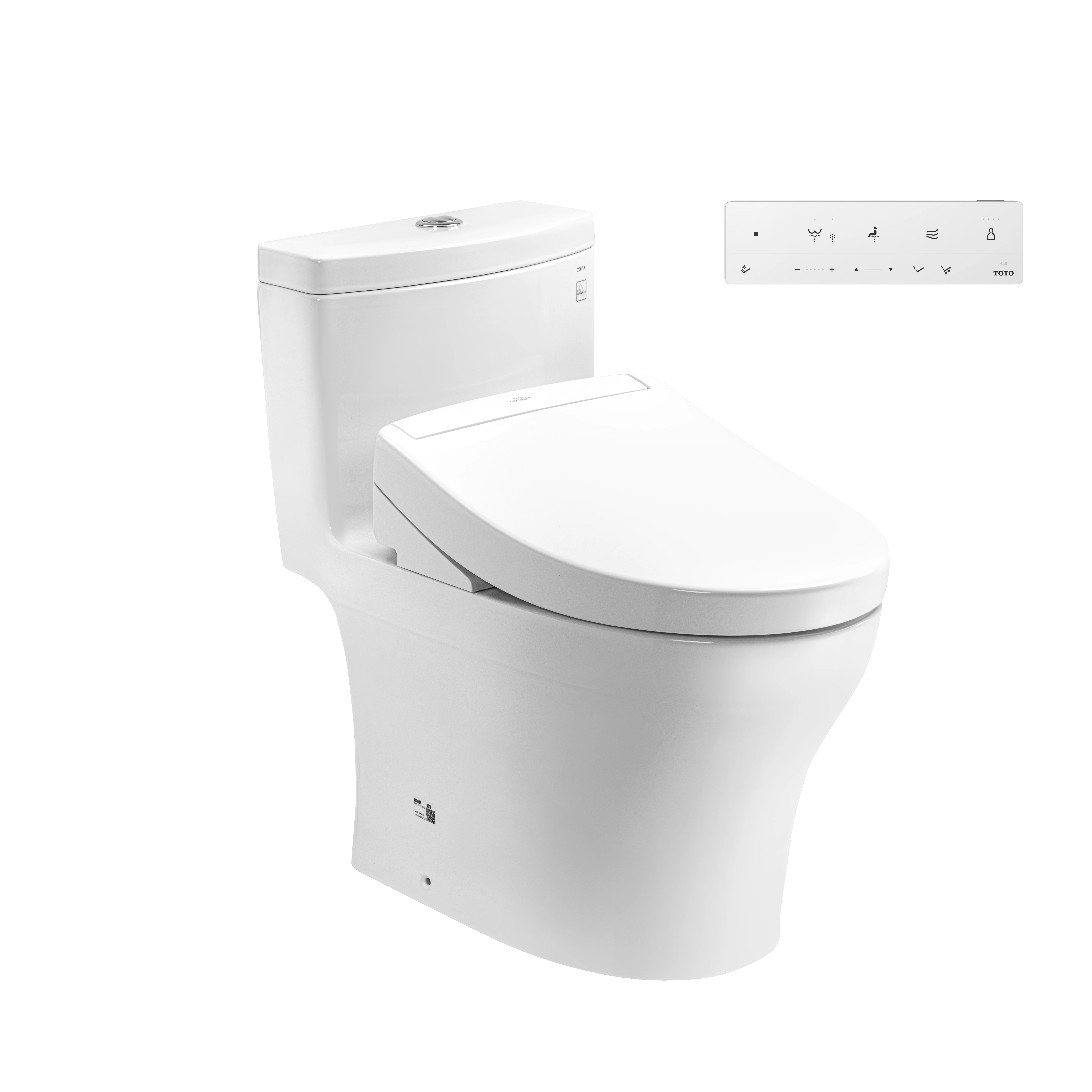 Bàn cầu 1 khối kèm nắp rửa điện tử WASHLET dòng S5 – MS889CDRW25