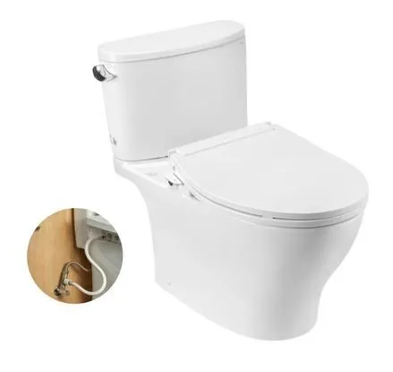 Bồn Cầu TOTO CS767RE6#XW 2 Khối Nắp Rửa Cơ Ecowasher TCW11S