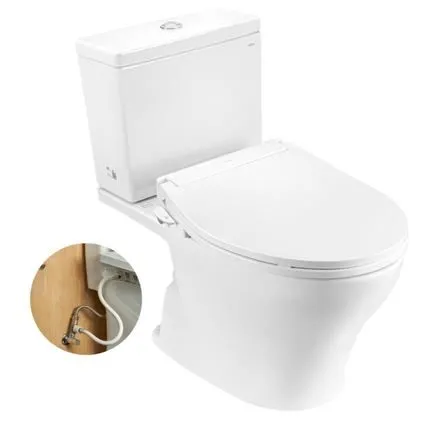 Bồn Cầu TOTO CS326DE6#XW 2 Khối Nắp Cơ Ecowasher TCW11S