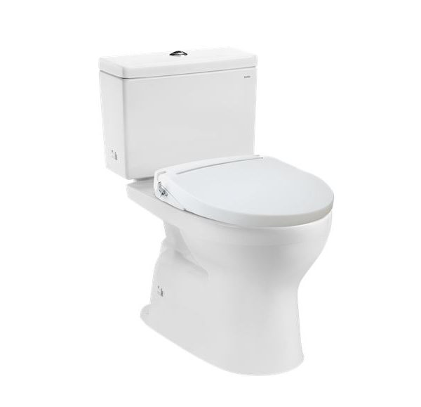 Bàn cầu hai khối kèm nắp rửa ECOWASHER - CS302DE2