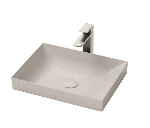 Chậu đặt bàn vành mỏng Linear Ceram LT4715G17#MBE