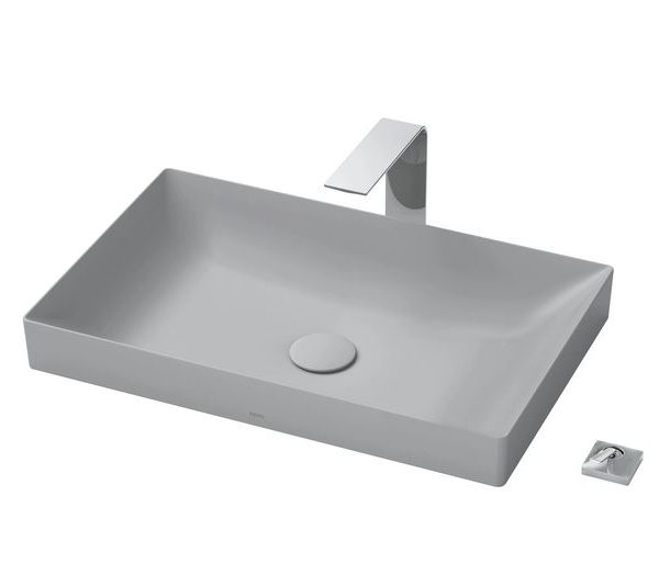 Chậu đặt bàn vành mỏng Linear Ceram LT4716G19#MGR